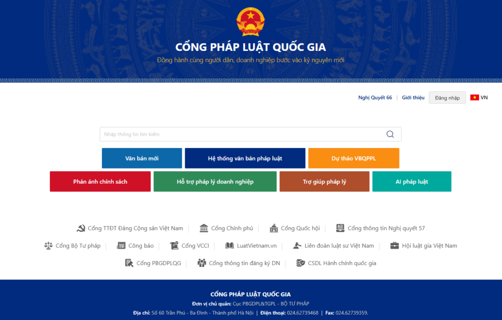Cổng Pháp luật quốc gia