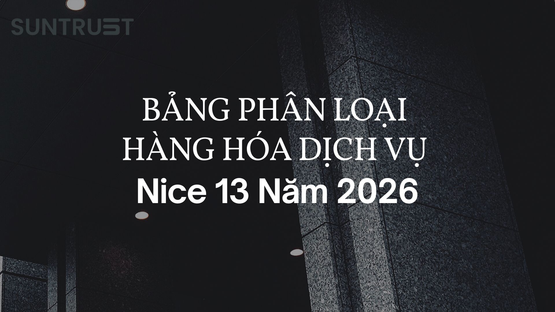 Bảng Phân Loại Hàng Hoá Dịch Vụ Nice 13 Năm 2026