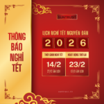 Thông báo Lịch Nghỉ tết 2026