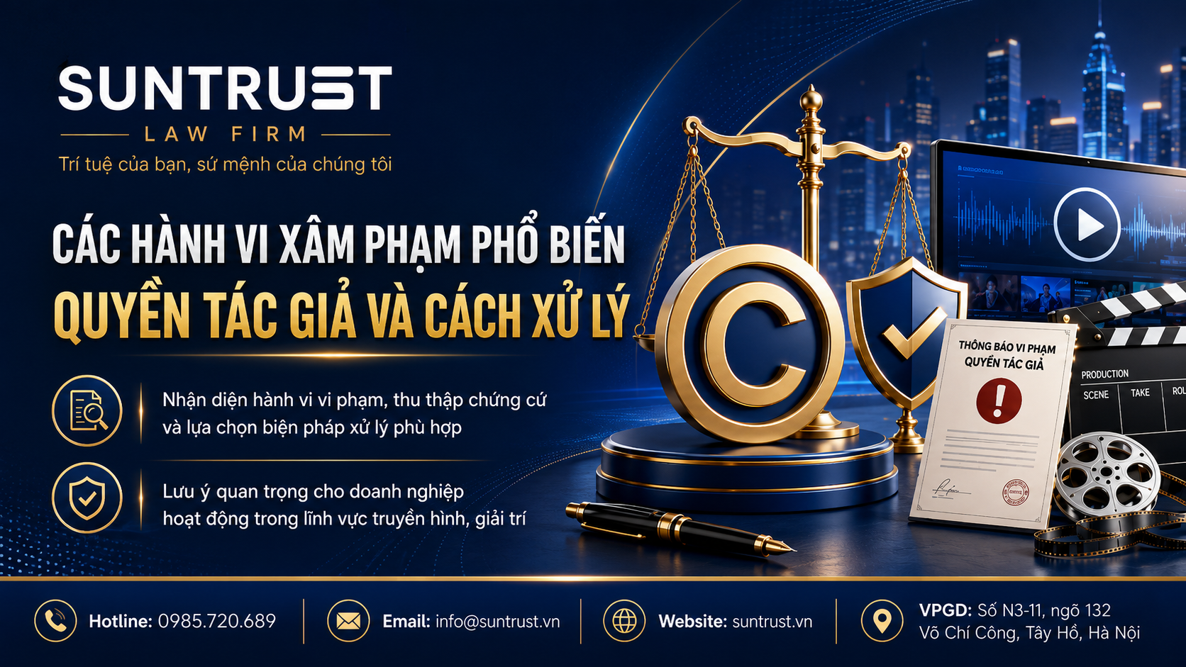 Các hành vi xâm phạm quyền tác giả thường gặp và cách xử lý năm 2026 như thế nào