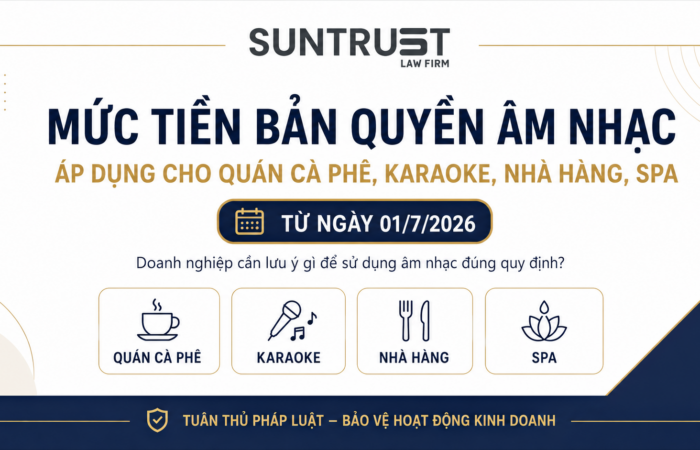 Mức tiền bản quyền âm nhạc Áp dụng cho quán cà phê, karaoke, nhà hàng, spa Mức tiền bản quyền âm nhạc Áp dụng cho quán cà phê, karaoke, nhà hàng, spa